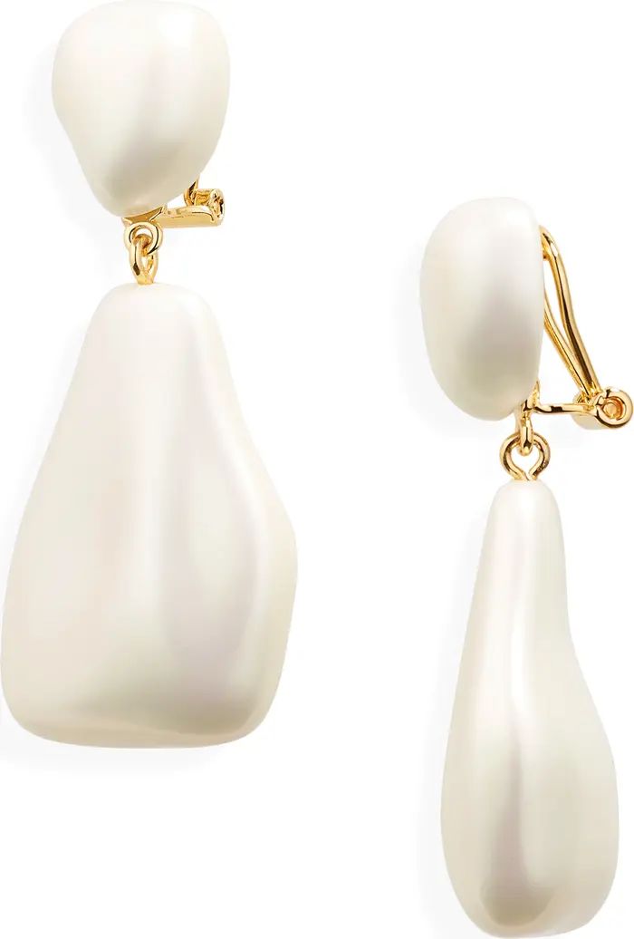 Wilma Holographic Imitation Pearl Drop Earrings | Nordstrom