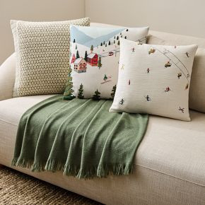 Ski Village Pillow Cover & Throw Set | West Elm (US)
