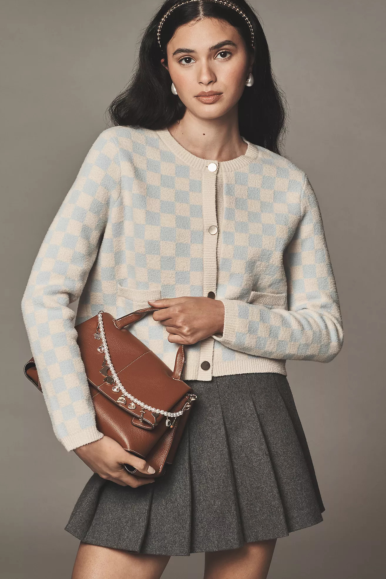 NVLT Checkered Coatigan | Anthropologie (US)