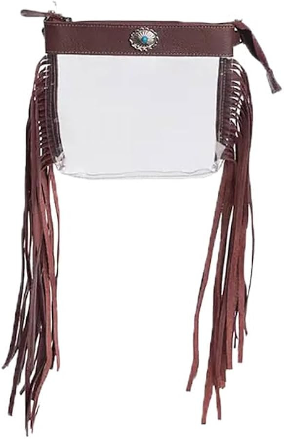 Myra Bag Clear Bag for Women - Western Upcycled Leather Shoulder Bag | Amazon (US)