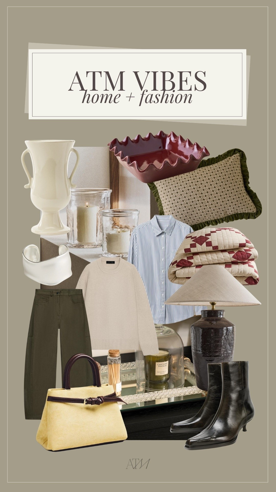 ATM Vibes - home + fashion! 

fashion finds, winter fashion, seasonal fashion, fall fashion, vase, zara home, mcgee and co, glass tray, zara boots 

#LTKHome #LTKHoliday