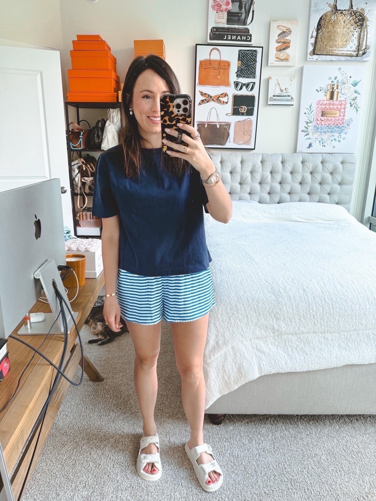 J crew navy boxy tee (small) with shorts (small)




#LTKFindsUnder50 #LTKFindsUnder100 #LTKootd