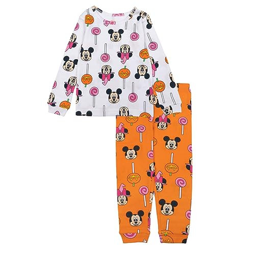 Disney 2-Piece Snug-fit Cotton Pajama Set, Soft & Cute for Kids, Mickey & Minnie Candy | Amazon (US)