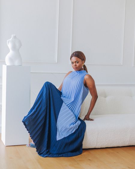 Something blue! @sailtosable x @jenniferblakr collection just dropped today. 
I’m wearing the Emma pleated maxi dress, she’s elegant, perfect as a wedding guest dress & all your vacations or hosting…



#LTKstyletip #LTKwedding