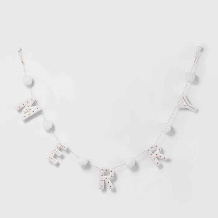 60in Merry Garland White - Wondershop™ | Target