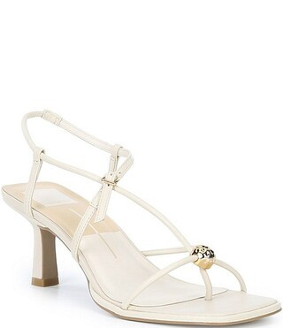 Mylee Leather Strappy Metallic Hardware Dress Sandals | Dillard's