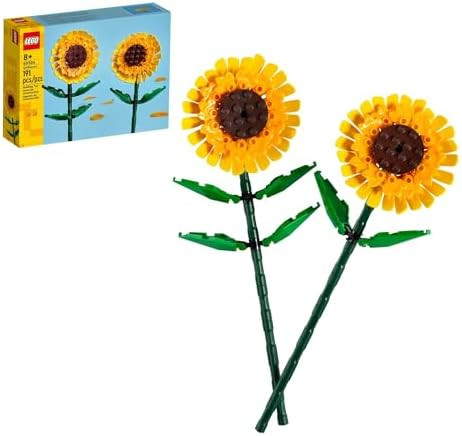 LEGO Sunflowers Building Toy for Kids, Girls and Boys Ages 8+ - Artificial Sunflowers for Home De... | Amazon (US)