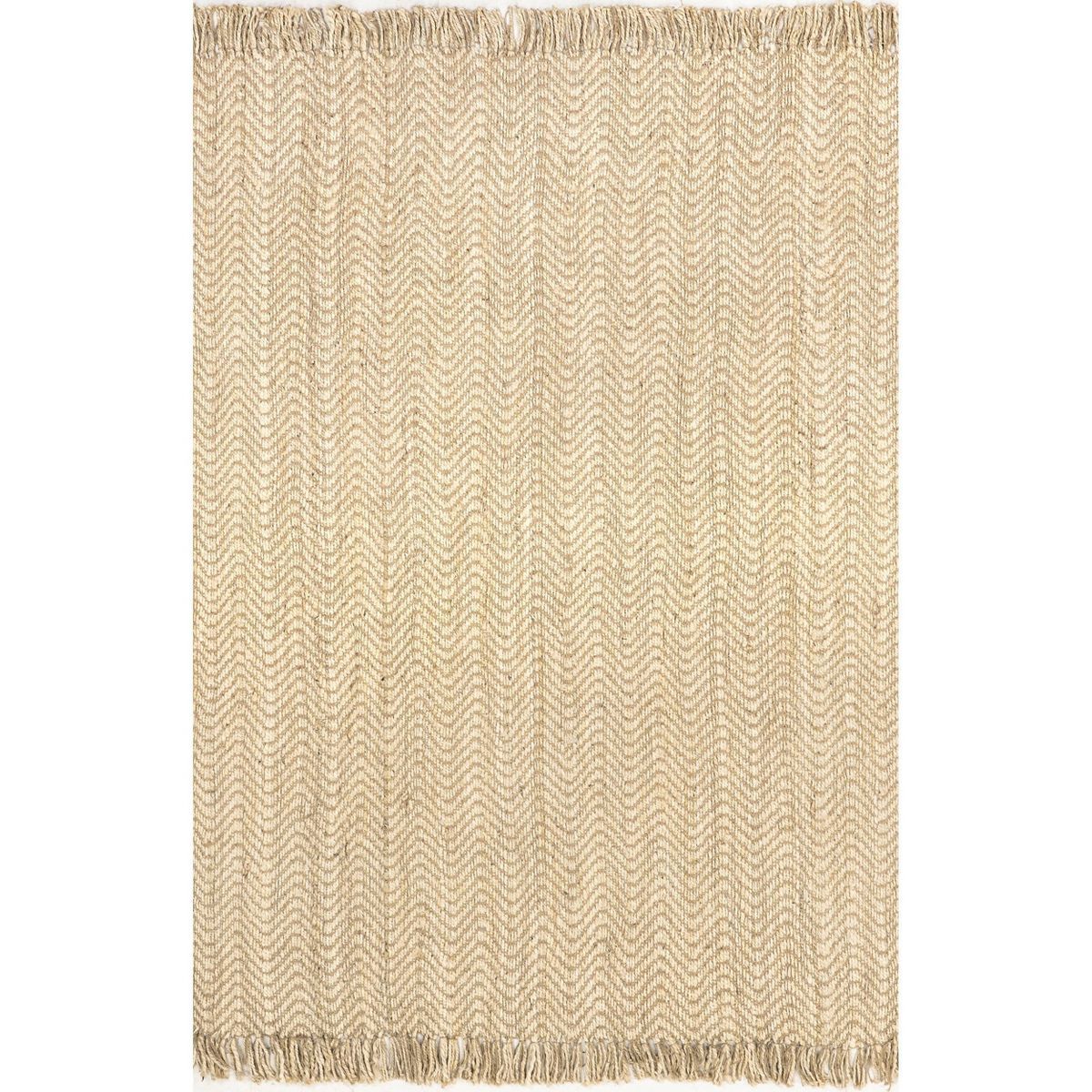 3'x5' Hand Woven Don Jute with fringe Area Rug Brown - nuLOOM | Target