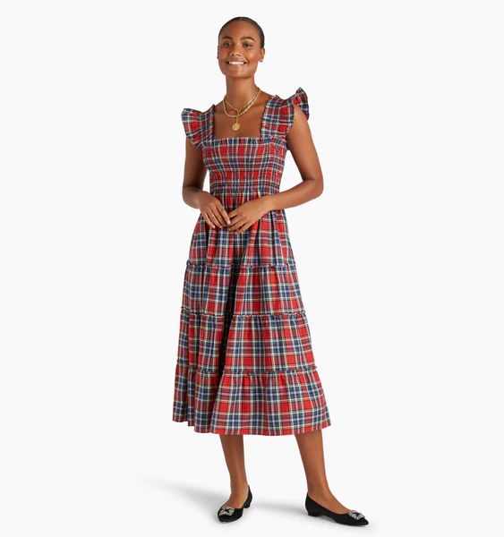 The Ellie Nap Dress - Red Tartan | Hill House Home