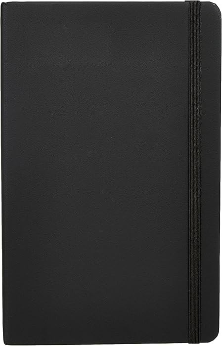 Amazon Basics Classic Grid Notebook, Graph Ruled, 240 Pages, Black, Hardcover, 5 x 8.25-Inch | Amazon (US)