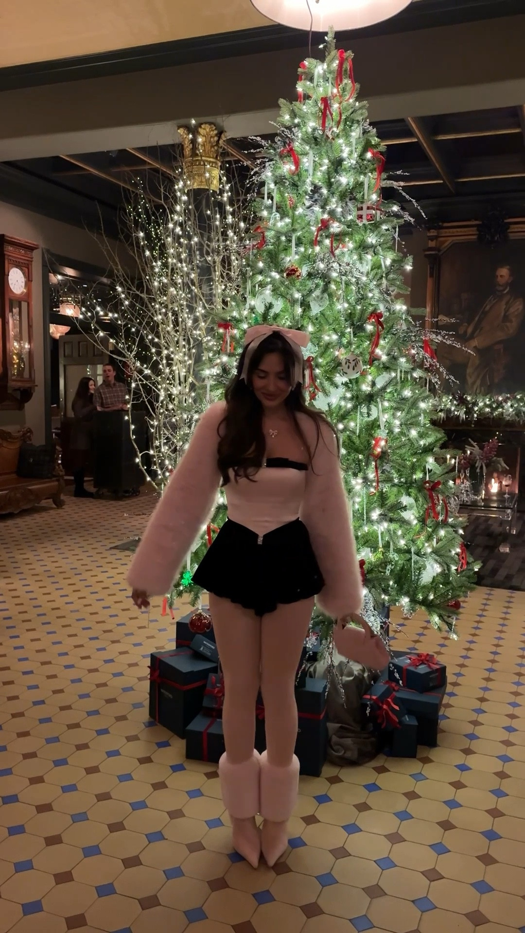 Wearing XS in the romper, fits TTS