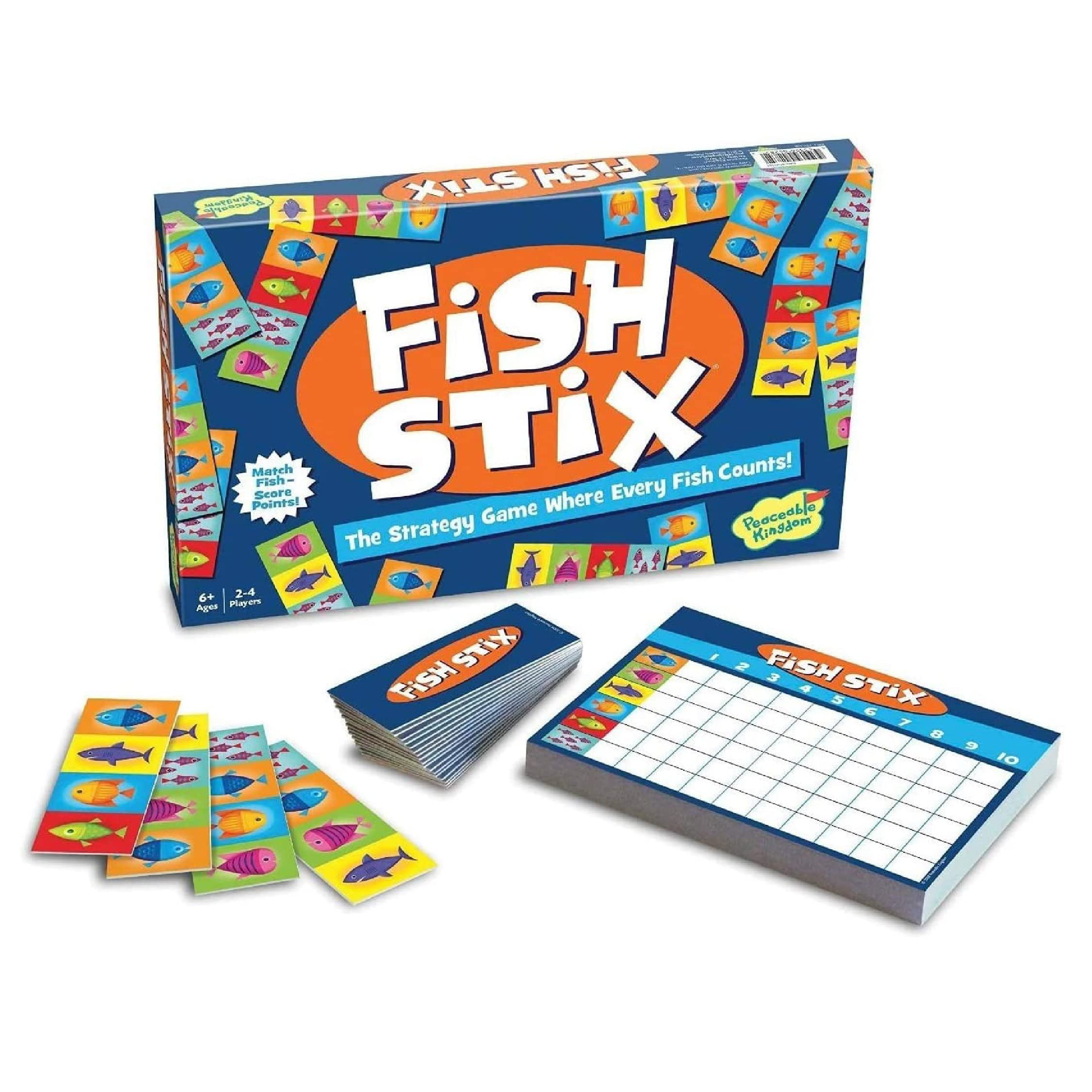 Peaceable Kingdom Award Winning Fish Stix The Kids' Board Game Where Every Fish Counts 2-4 Player... | Amazon (US)