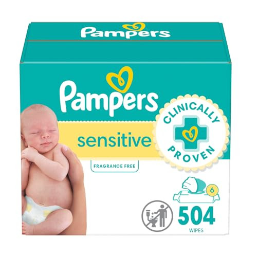 Pampers Sensitive Wipes - 504 Count | Amazon (US)