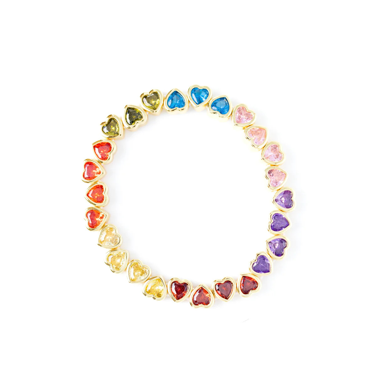 Twin Flame Rainbow Heart Bracelet | Allie + Bess