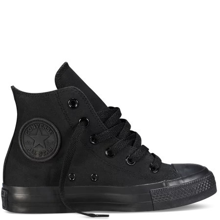 Converse Boys High-Top CTAS Chuck HI Monochrome Shoes Color: Black Mono Size: 13 | Walmart (US)