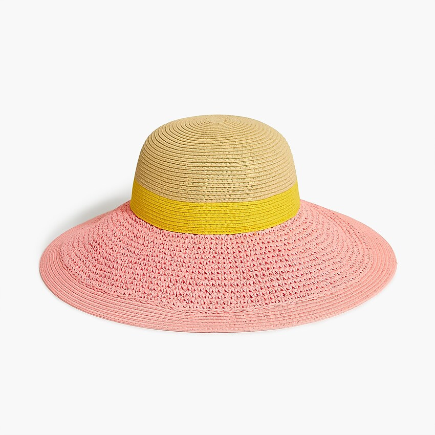 Colorblock straw hat | J.Crew Factory