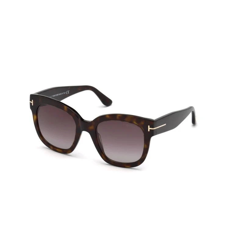 Women's Tom Ford Beatrix-02 Ft0613 52T Sunglasses in Havana | LOZURI