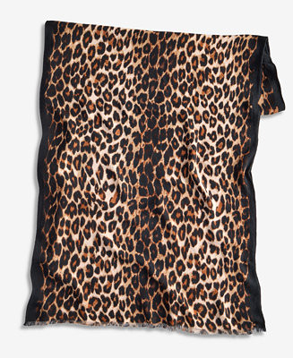 Classic Leopard Print Scarf | Macy's