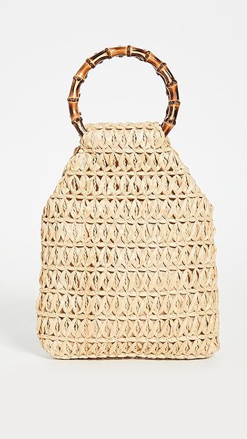 Woven Bamboo Handle Bag | Shopbop