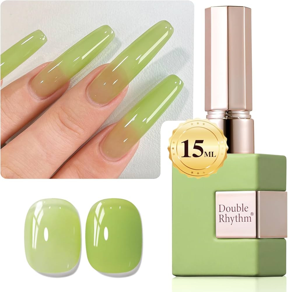 Double Rhythm Translucent Gel Polish Sheer Neutral Natural Light Milky Same Color Same Bottle 15M... | Amazon (US)