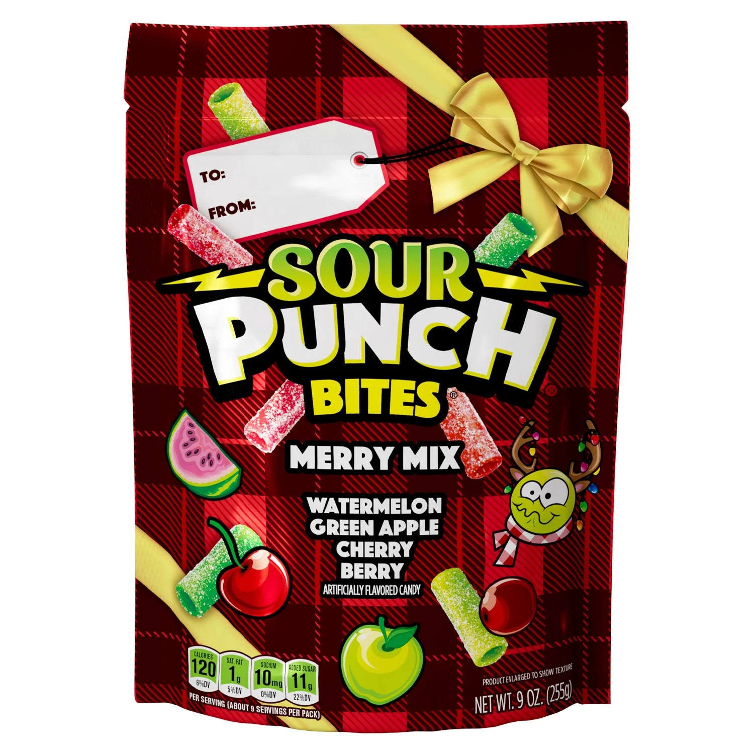 Sour Punch Bites Merry Mix Holiday Candy Pieces, 9oz Bag | Walmart (US)