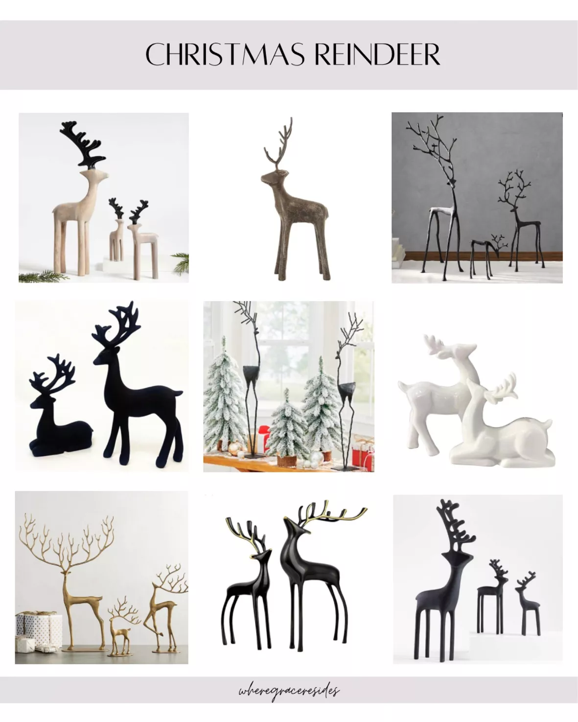 Bronze Sculpted Reindeer curated on LTK
