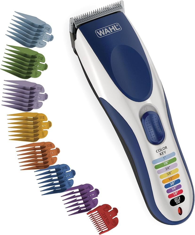 Wahl Color Pro Cordless Rechargeable Hair Clipper & Trimmer – Easy Color-Coded Guide Combs - fo... | Amazon (US)