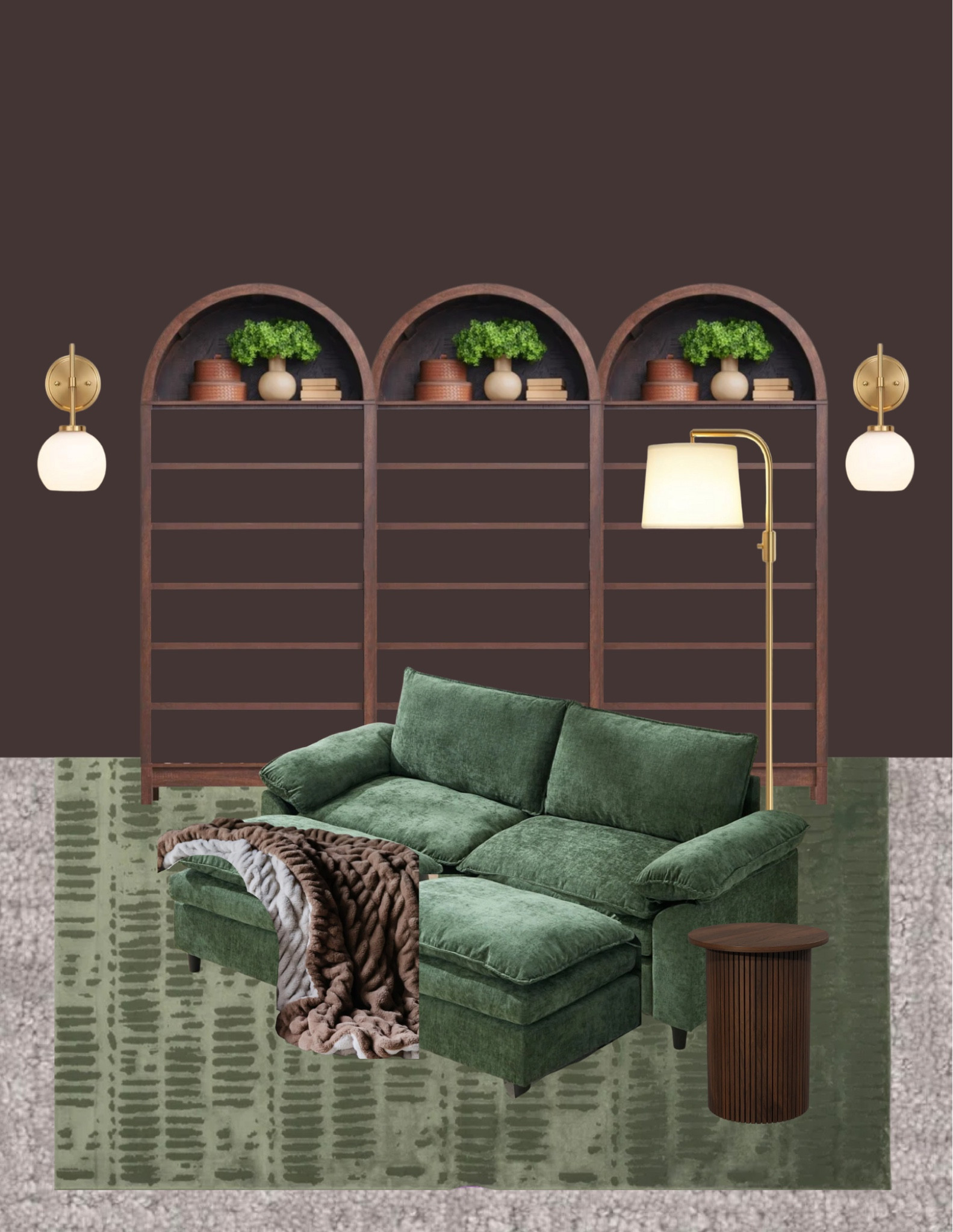 Creating an ultra cozy book room! Details linked. Color = Brown Velvet by Valspar (Lowes). 

#LTKHome