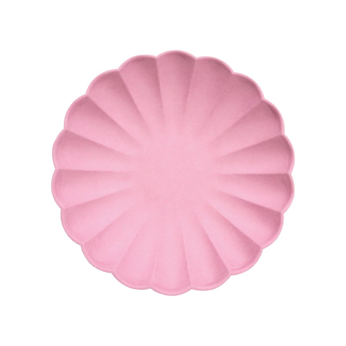 Small Bubblegum Pink Compostable Plates (x 8) | Meri Meri
