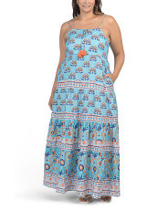 Plus Border Print Maxi Dress | Casual Dresses  | Marshalls | Marshalls