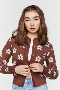 Floral Print Cardigan Sweater | Forever 21 (US)