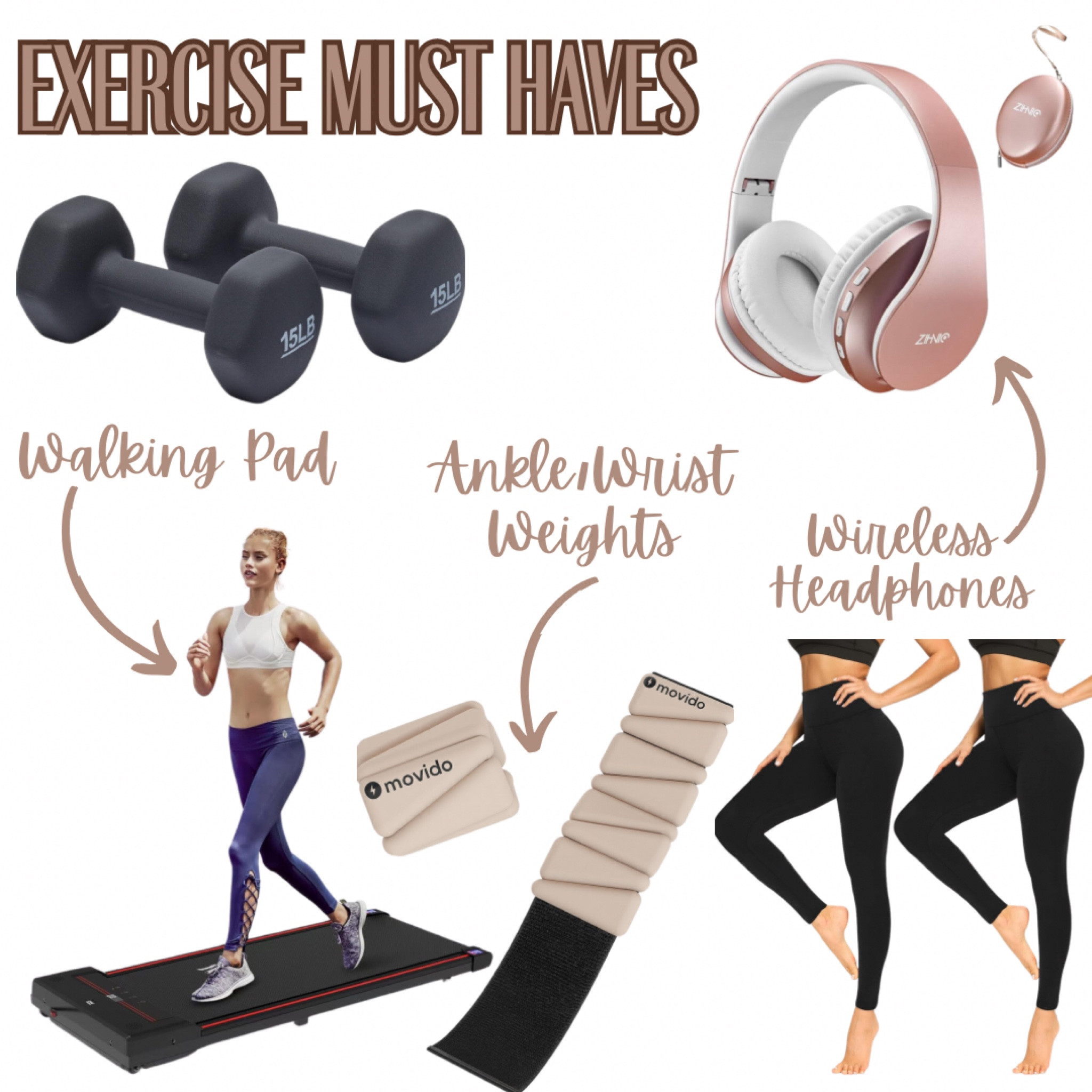 Game changer at home workout must haves 💪 🏋️‍♀️ 🏃 🚶 

✨ This walking pad is amazing!!! Multiple speeds and an incline! I like not having a side rail because it’s more challenging and def gets your heart rate up! 🫀slides right under a bed for strorage! 

✨ Ankle weights have elevated my workouts by creating resistance when I’m doing cardio. It’s like walking up a hill or through sand which gives you a much harder workout. 

✨ I cannot say enough good things about these wireless headphones! Great sound and holds a charge for a very long time! I might charge it every other week and I workout almost every day. 

#athomeworkout #exerciseathome #walkingpad #wirelessheadphones #ankleweights #amazonfinds #amazonathome 

#LTKhome #LTKfitness #LTKmidsize