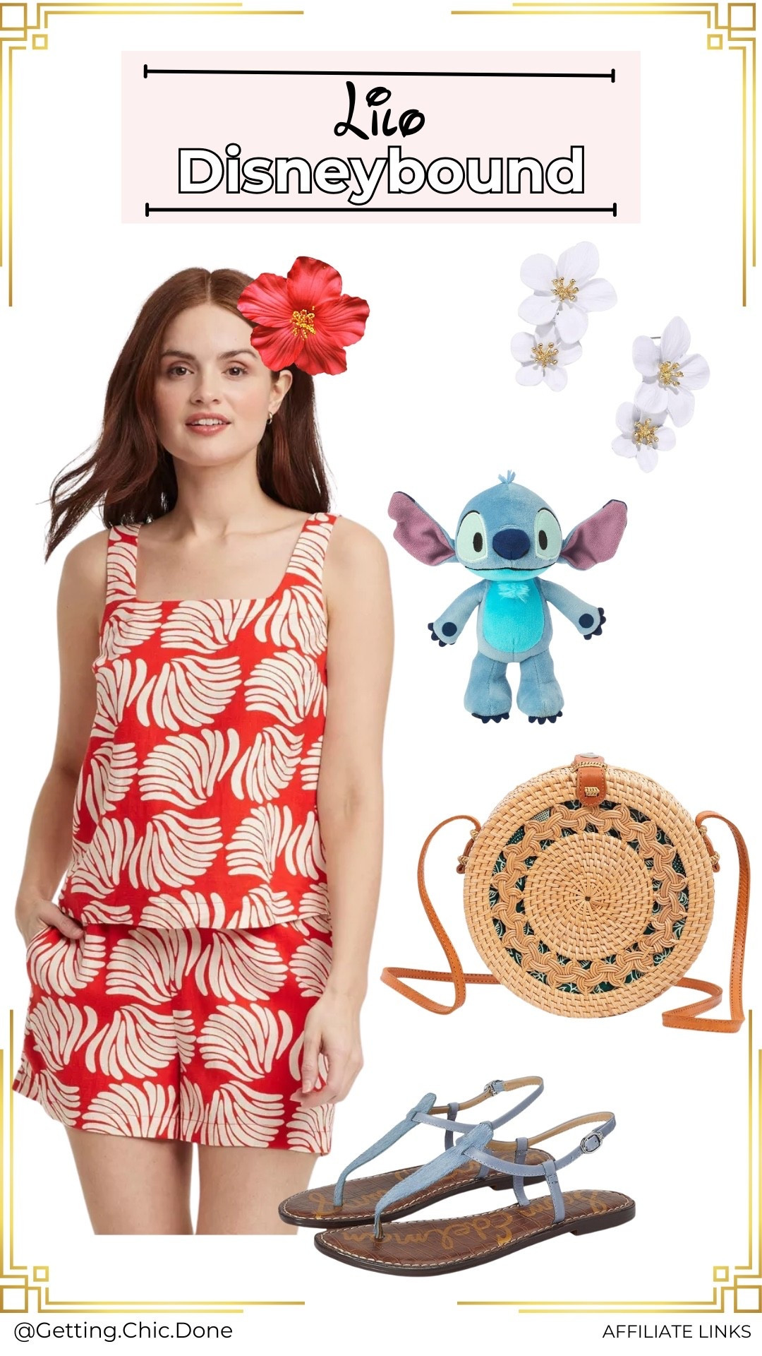 Lilo disneybound 🌺 - perfect linen set for a cool cute day at the parks! 

#disneyootd #disneybound 

#LTKTravel #LTKFamily