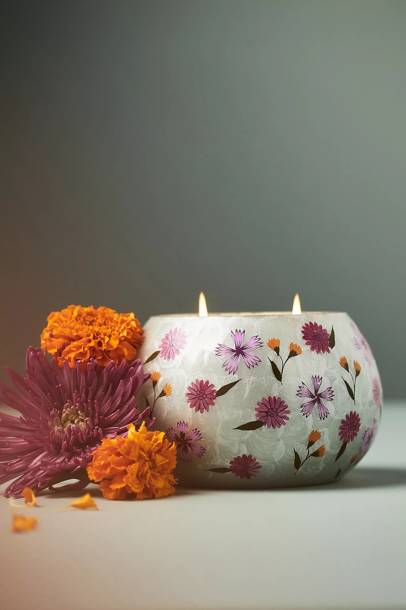 Mari Fruity Clementine & Jasmine Glass Candle | Anthropologie (US)
