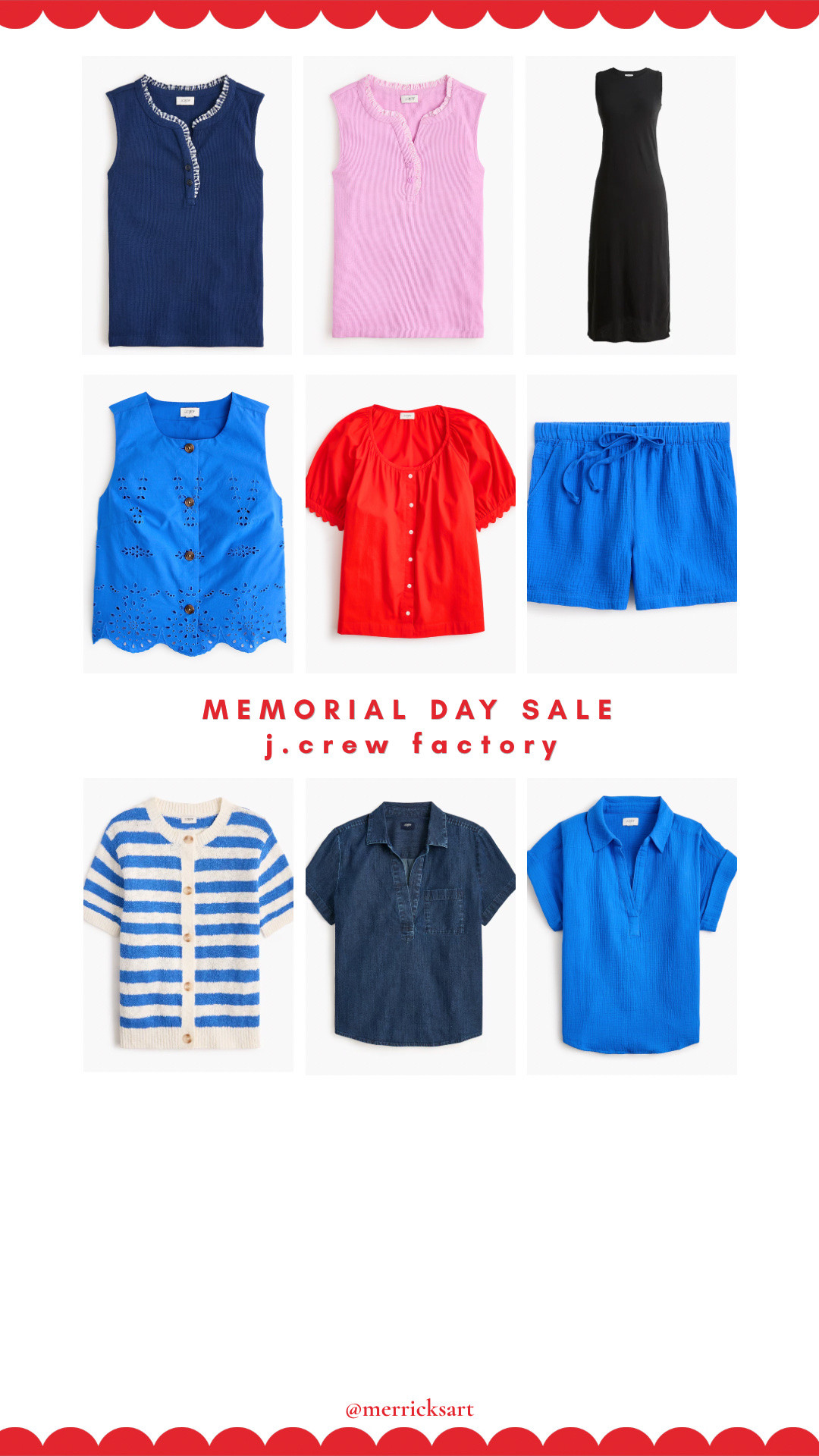 @jcrew factory Memorial Day sale
50-70% off! Here are some of my favorites!

#LTKSaleAlert