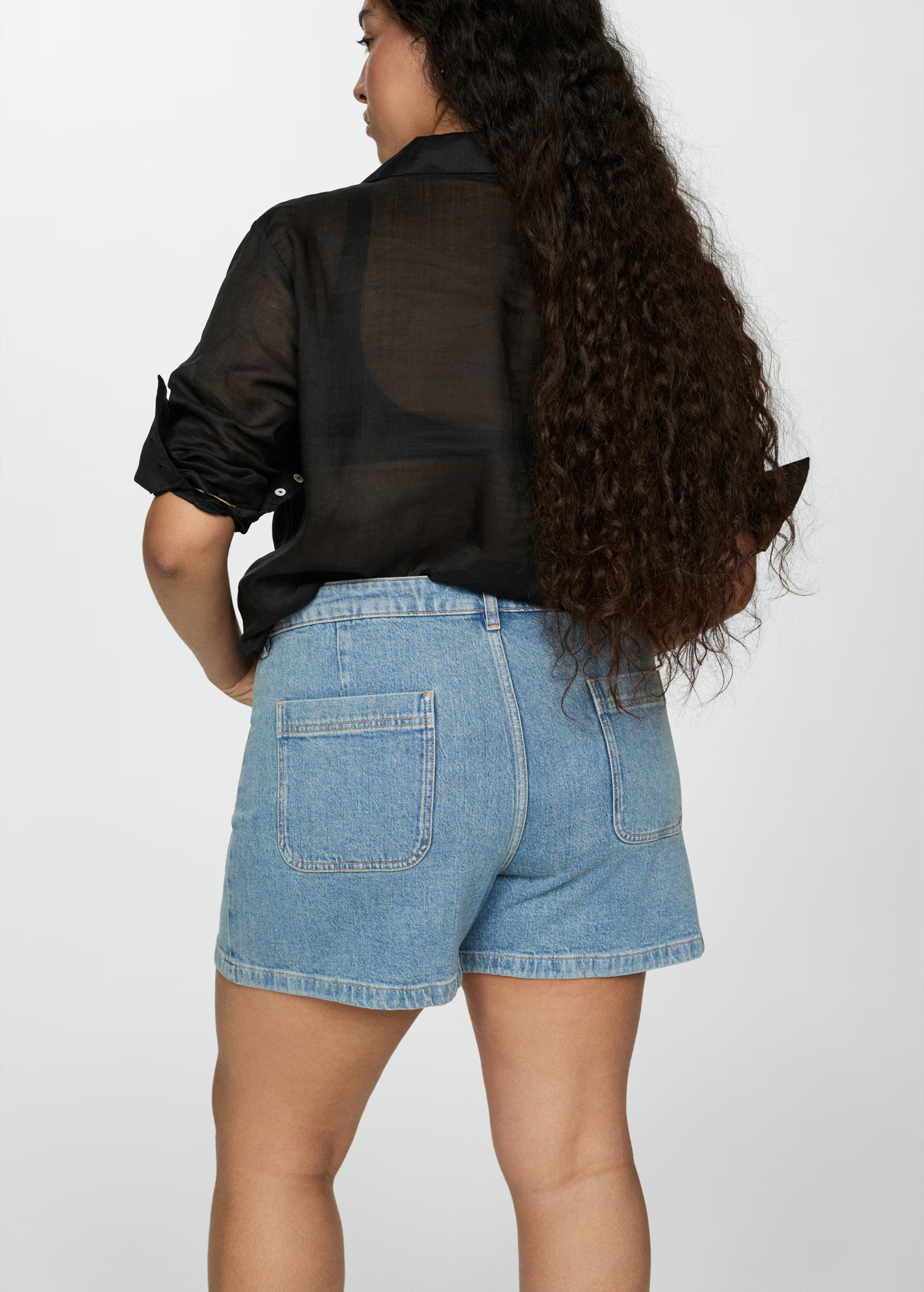 Denim shorts with pockets | MANGO (US)