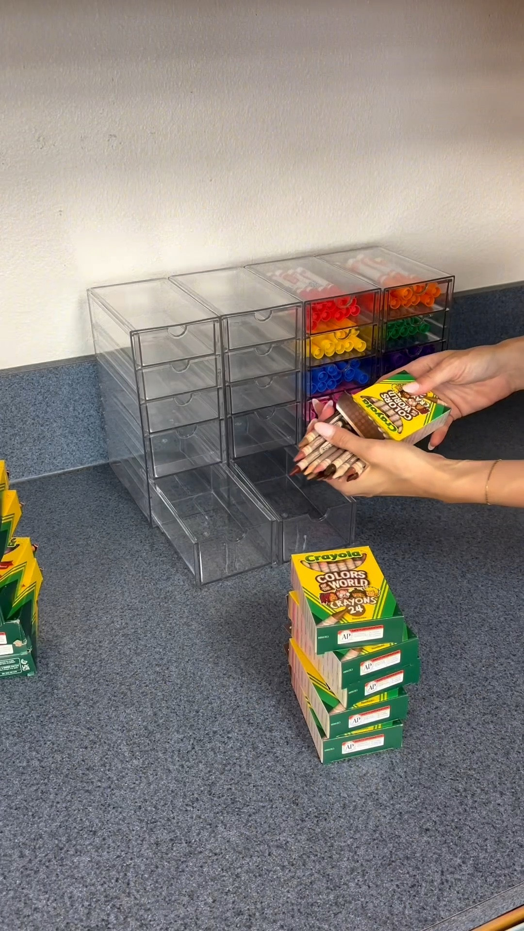 The cutest organization bins for markers and crayons!! 

#LTKFindsUnder100 #LTKKids #LTKSeasonal