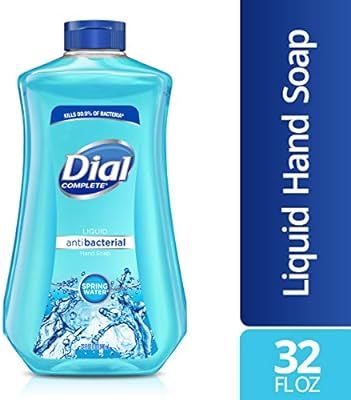 Dial Antibacterial Liquid Hand Soap Refill, Spring Water, 32 Fluid Ounces | Amazon (US)