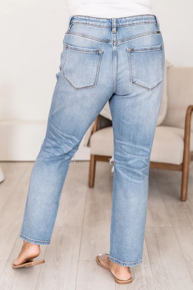 Lesley High Waisted Mom Jeans | The Pink Lily Boutique