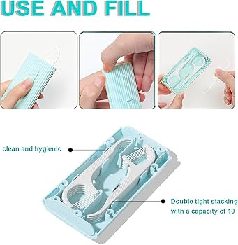 Holy rose Portable Dental Floss Picks Dispenser 2 Box,Travel Floss Case with Adult Floss Sticks 8... | Amazon (US)