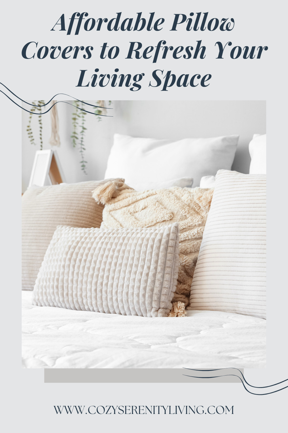 Affordable Pillow Covers to Refresh Your Living Space

These affordable pillow covers are a simple way to refresh your living space while keeping a calm, cozy, and timeless aesthetic. Soft neutral tones, subtle textures, and clean patterns create an elevated look that feels warm and inviting without overwhelming the room. Perfect for sofas, beds, and reading corners, these pillow covers blend effortlessly into modern, minimalist, and cozy interiors, adding comfort and visual balance through layered fabrics and understated design.
affordable pillow covers, decorative pillow covers, neutral pillow covers, minimalist pillow decor, modern throw pillows, cozy living room decor, bedroom pillow styling, neutral home decor inspiration 

 

#LTKHome #LTKSaleAlert #LTKFindsUnder100