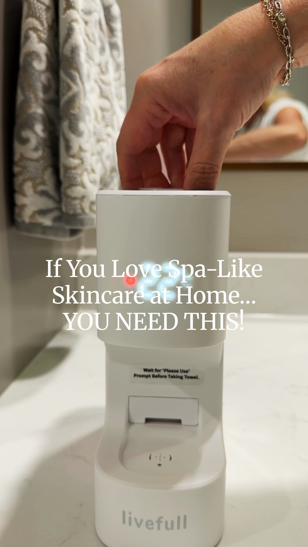 I didn’t realize how much I would love this until I started using it. 

This Liveful towel warmer has completely upgraded my skincare routine and makes my nightly routine feel like a little spa moment at home. 

The warm towels feel SO relaxing after a long day and make removing makeup and cleansing my skin feel amazing. 

It’s super easy to use, heats up quickly, and I love that the towels are disposable so cleanup is simple and mess free. 

Linking it because this would also make such a good self care gift ✨

#skincareroutine #selfcare #beautyroutine #amazonfinds #homespa #skincareover40 #selfcarefinds #beautyfinds #nighttimeroutine #spaatho

#LTKgrwm #LTKmomlife #LTKmorningroutine