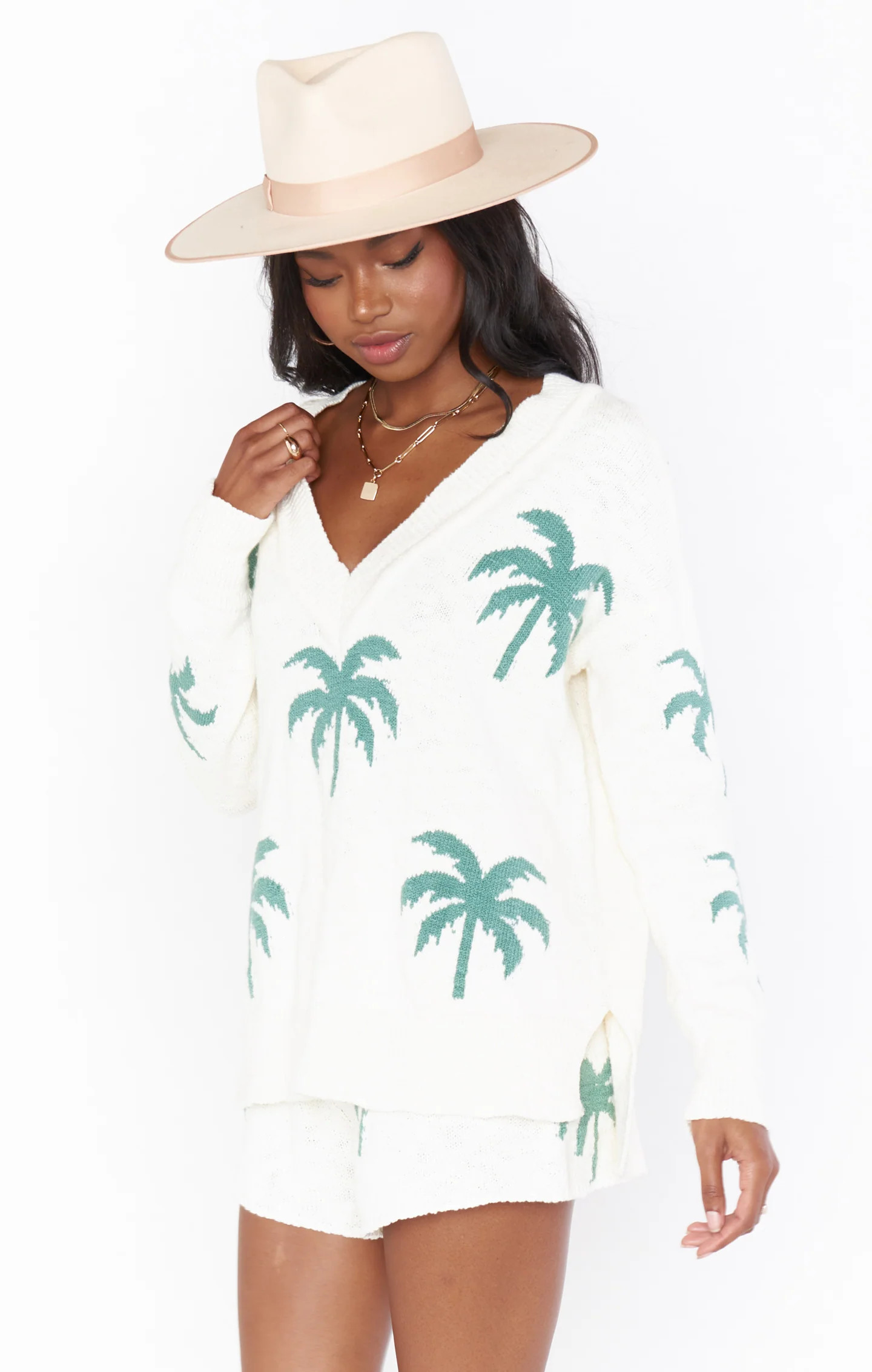 Boardwalk Shorts ~ Palm Tree Knit | Show Me Your Mumu