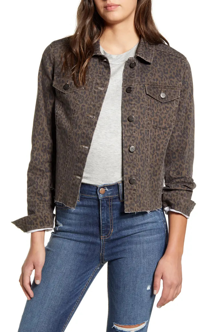 Leopard Print Denim Jacket | Nordstrom