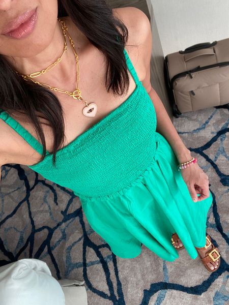 Vacation outfit. Cruise outfit. Vacation outfits. Sun dress. Maxi dress. Midi dress. True to size. Nice material, pockets.  
Slide sandals. True to size. 
Necklace with charm from @sequin use code NAOMI20 to save  

Follow my shop @ahintofglameveryday on the @shop.LTK app to shop this post and get my exclusive app-only content!

#liketkit #LTKtravel #LTKfindsunder100 #LTKshoecrush
@shop.ltk
https://liketk.it/4BZmt