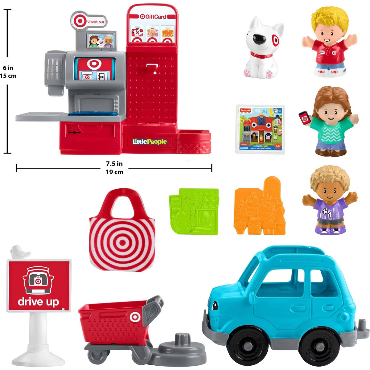 Fisher-Price Little People Target Run Playset for Toddlers & Kids' 11 Play Pieces | Target
