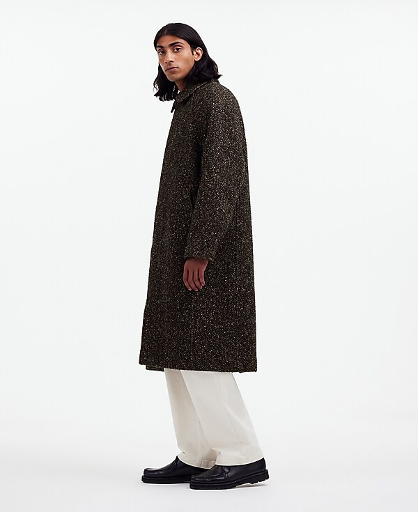Raglan-Sleeve Topcoat in Italian Herringbone Fabric | Madewell | Madewell