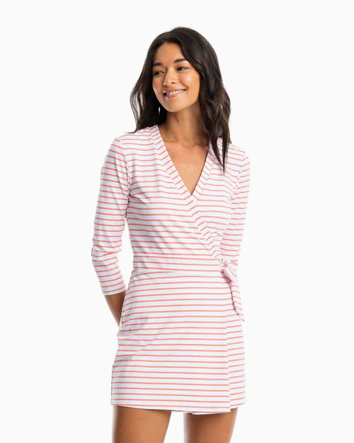 Moira Stripe Performance Romper | Southern Tide