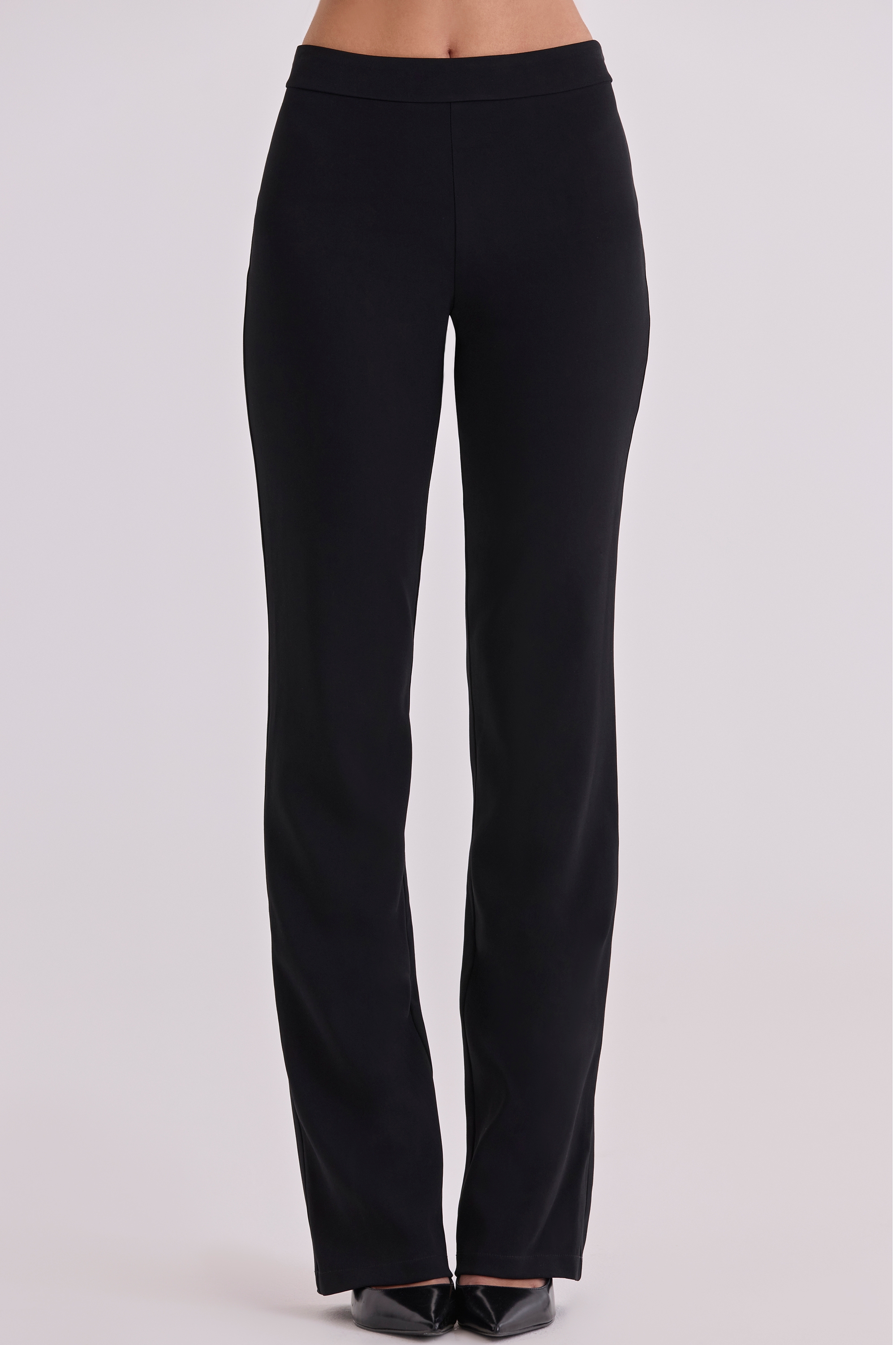 black straight leg trousers | House of CB
