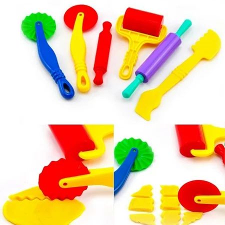 6Pcs/Set Polymer Clay Playdough Modeling Mould Play Doh Tools Toys Mold Toy | Walmart (US)